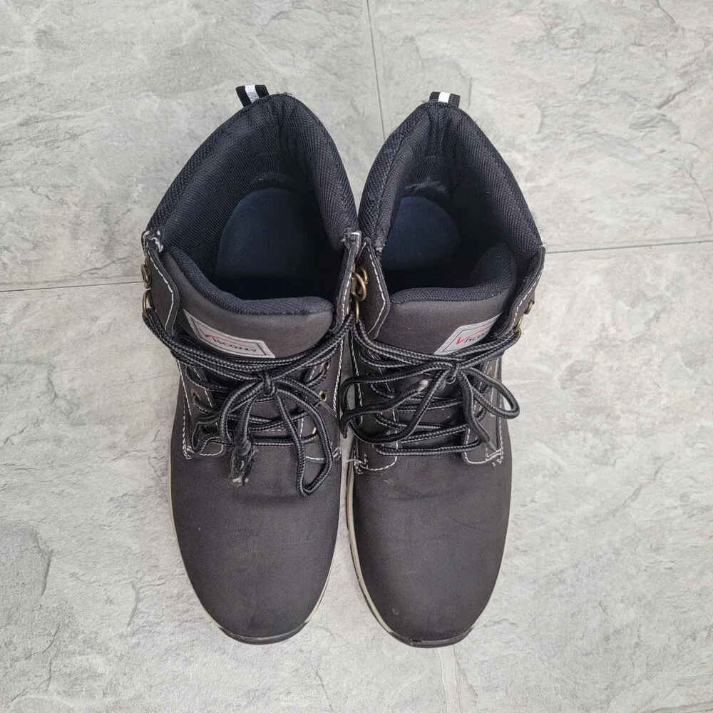 Viscozzy Unisex Gray/Black Lightweight Winter Ankle Boots